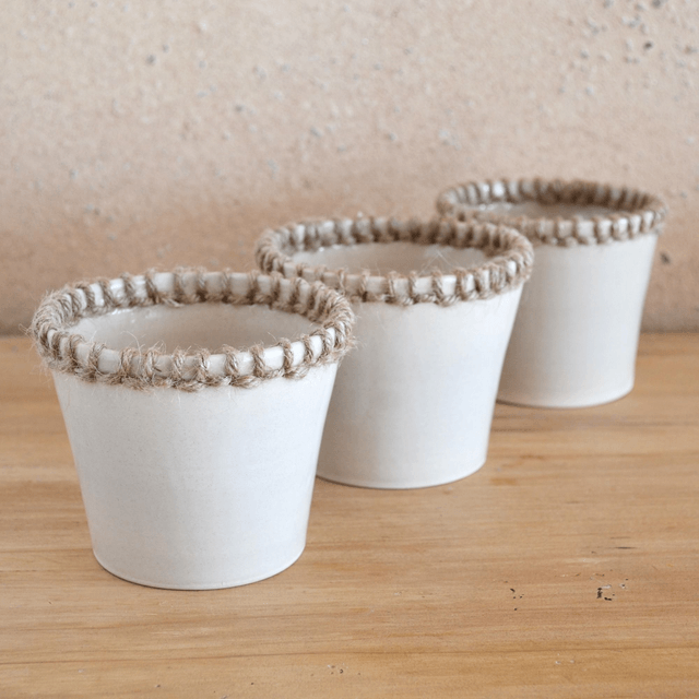 Pot - Bord tressé