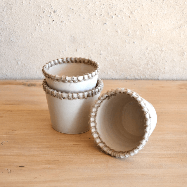 Pot - Bord tressé