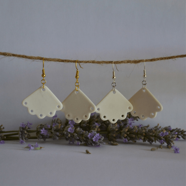 Boucles d'oreilles "Éventail"