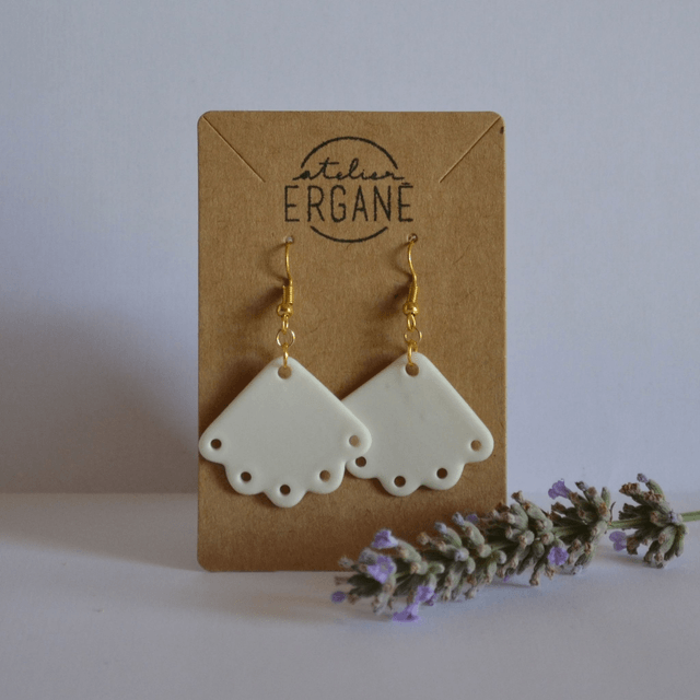 Boucles d'oreilles "Éventail"