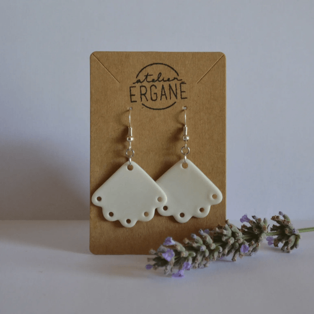 Boucles d'oreilles "Éventail"
